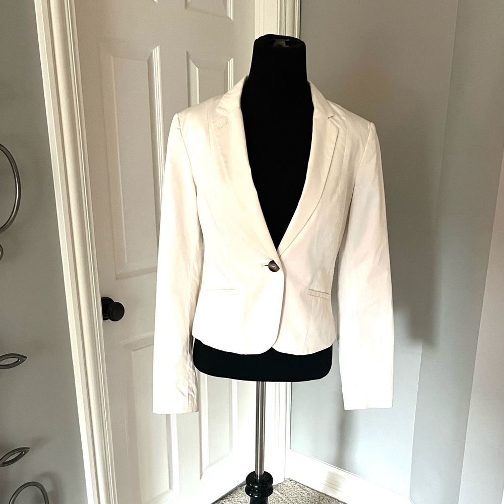 Crisp White Blazer